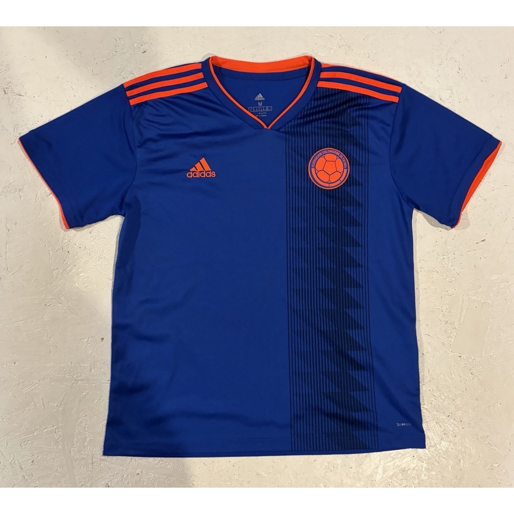 Adidas Colombia National Soccer Futbol Team Jersey Kit Mens M Blue 2018/19